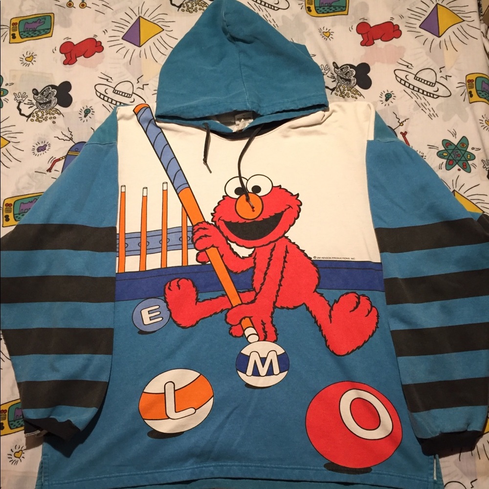 vintage Sesame Street with Elmo sweater.